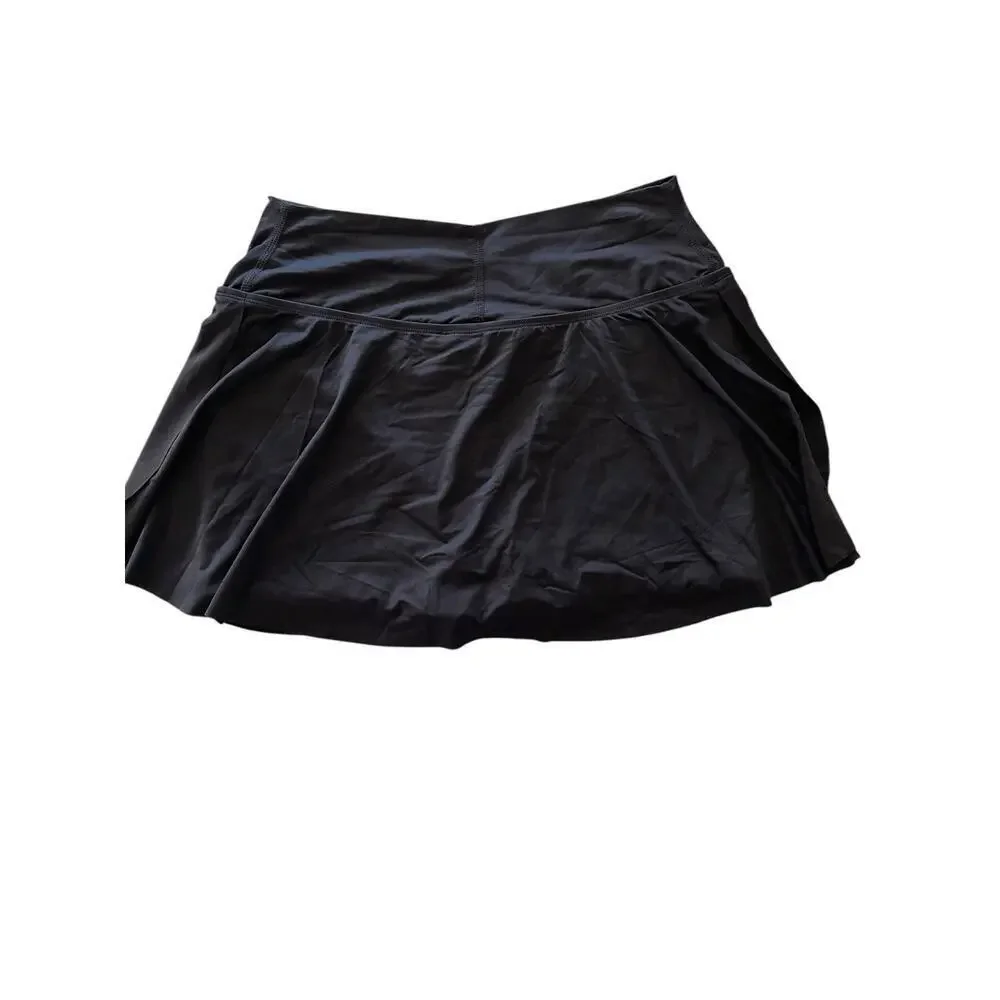 COCO REEF Black Serene Cross Over Swim‎ Skort V Waistband Skirt Size S NWT $76